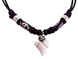 Real Shark Tooth Necklace (Black Bead)