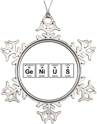 Venu67Hol Tree Branch Decoration Genius Geek Best Christmas Snowflake Ornaments Tree Decor