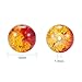 PH PandaHall 10mm Crackle Glass Beads 100pcs Handcrafted Crystal Beads 10 Color Loose Beads for Summer Beading Friendship Bracelet Mother's Day Jewelry Making Christmas Ornament