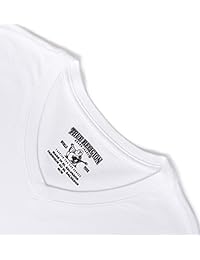 Camiseta con cuello en V y logo sólido de True Religion para hombre