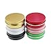 LJY 24 Pieces Multi-Colored Round Aluminum Cans Screw Lid Metal Tins Jars Empty Slip Slide Containers(2 oz) for Lotion Bars,Toiletries,Creams,Samples,Makeup Cosmetic,Spices,Salve,Balms,Beard Balm