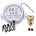 5/6 RPM Electric Synchronous Synchron turntable Motor with 7mm Flexible Coupling Connector - AC 100~127V 50/60Hz for Cup Turner, Tumbler Turner Cup Rotator, Cuptisserie & Microwave Oven. 