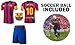 Lionel Messi #10 Soccer Jersey Youth - PREMIUM Messi Jersey Gift Set for Kids - Leo Messi Jersey + Shorts + MESSI BALL Size 5 Football Futbol Gift for Boys Girls (YL 10-13 years, Jersey+Ball)