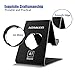 Adaker Cell Phone Stand, iPhone Stand: Holder, Cradle, Dock, Stand For Switch, All Android Smartphone, for iPhone X 8 7 6 6s Plus 5 5s 5c Fire Tablet Charging,Universal Phone Accessories Desk,Black