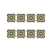 WINOMO 10 Sets of 15mm Sew in Magnetic Bag Clasps for Sewing (Bronze)