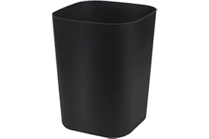 Besli 2 Gallon Small Trash Can Garbage Can Wastebasket for Bathroom Bedroom Kitchen Office (Black, 1 Pack)
