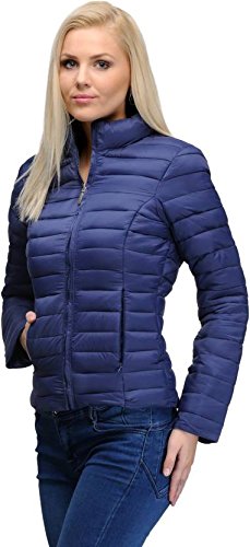 mizago women's long sleeves blended quilted jackets