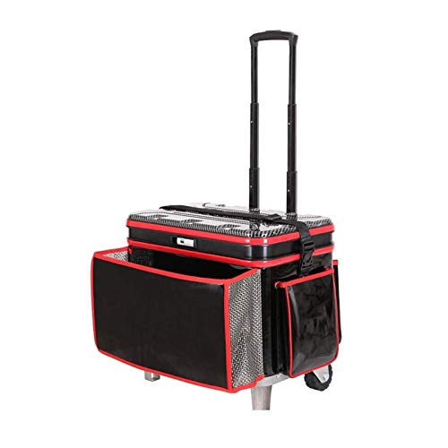 SQQSLZY Multifunktionale Hartabdeckung Fischerbox Angelkasten Big Rad-verdickter Fischbox Fischschutz-Eimer kann sitzen