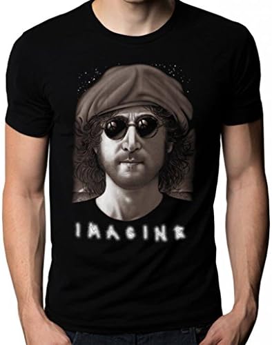 John Lennon Imagine The Beatles Band Music T-Shirt XX-Large Black