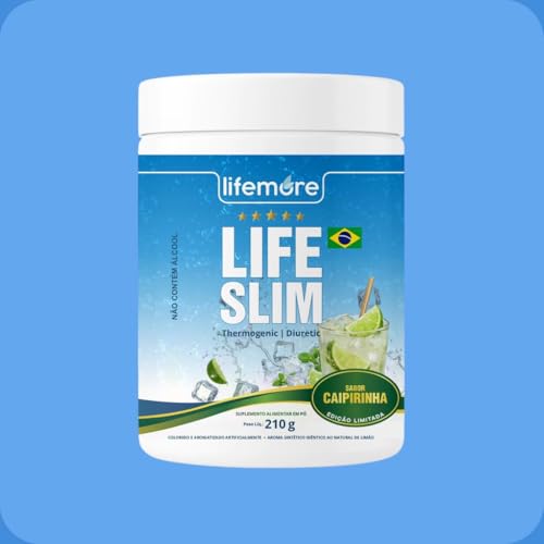 Life Slim Suplemento Alimentar, Sabor Caipirinha, com Stevia, 210g