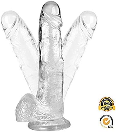 Realistic Crystal Jelly Dildɔ for Beginners with Strong Suction Cup for Women Vâginǎl Play