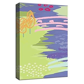 Canvas Wall Art Abstract Ink Watercolor Collection Painting Artwork for Home Prints Framed - 12x18 inches