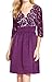 Berydress Women's 3/4 Sleeve 1950s Vintage Lace A-line Cocktail Dress