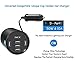 iXCC UL Certified 50W/10A 5 Port Car Charger, Cup Holder Multi USB Car Charging Port, Univeral Fast Charger Adapter for iPhone 8 7 6s Plus, iPad Air Pro Mini, Galaxy 9 for Family Road Trip