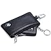 BMW Car Key Holder Remote Cover Fob with 1 Metal Keychain - Genuine Leather