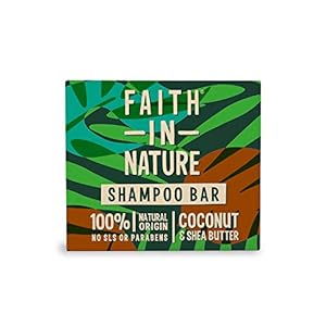 Faith In Nature Natural Coconut & Shea Butter Shampoo Bar, Hydrating, Vegan & Cruelty Free, Paraben and SLS Free, for…
