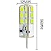 MUMENG 10 PCS G4 3W 260LM LED Lamp Lighting Bulbs DC 12V Non-dimmable Cool White Light Replacement of 30W Halogen Lamp Use in Many Household