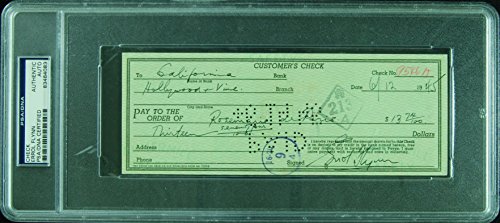 Eroll Flynn Signed Check (1945) (PSA/DNA)