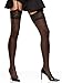 Berkshire womens Plus-size Queen Silky Sheer Sexyhose Sandalfoot Stockings 1361 Hosiery, Black, A-B US