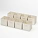 Home-Complete Storage Cubes - 8-Piece Collapsible Storage Bin Set for Shelves - For Organizing the Home, Office, Playroom, and Nursery (Beige)