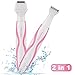 2 in 1 Women Shaver,Bikini Trimmer/Bikini Grooming Kit,Cordless Ladies shaver with Shaving and Bikini Head Perfect for Body/ Face/Bikini Area, Waterproof Electric Razor/Shaver Hair Removal Wet/Dry