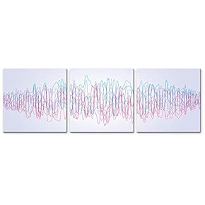 3 Panel Music Note Pictures Home Wall for...
