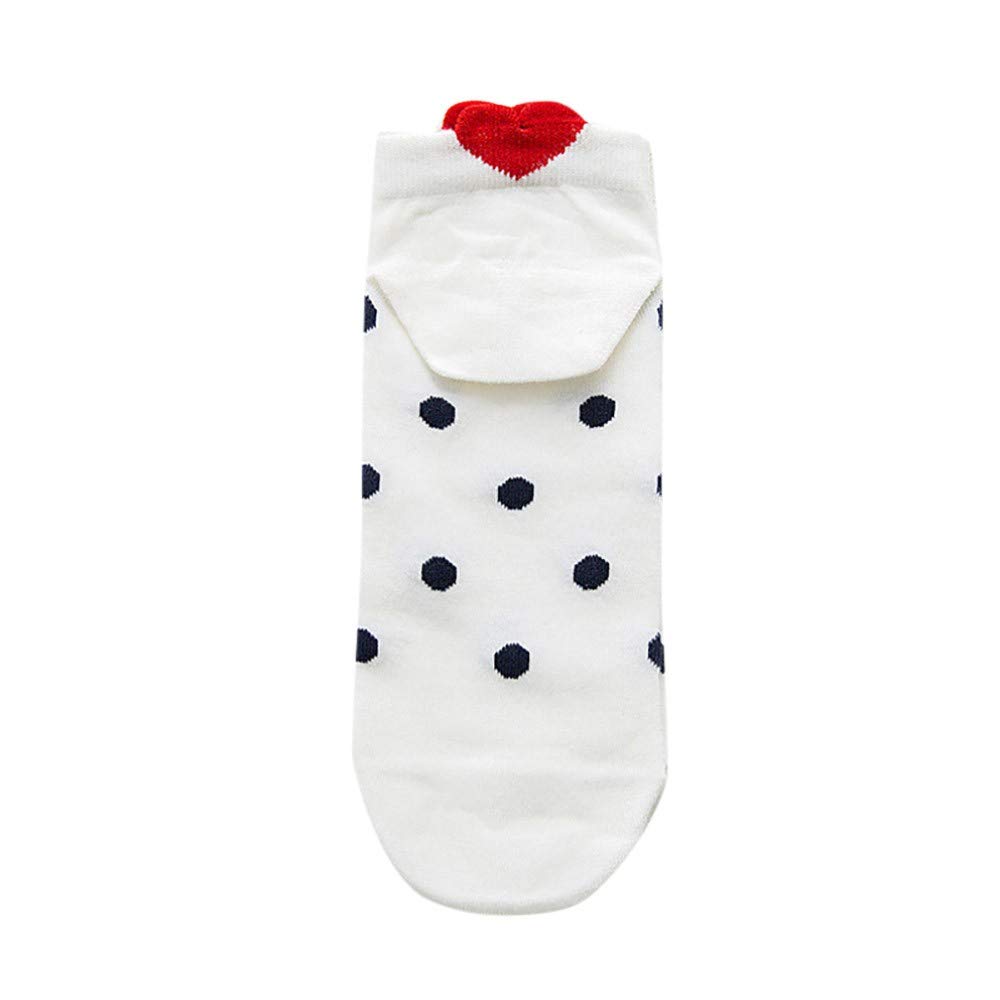 TIMEMEAN Women Men Casual Work Heartshaped Cotton Love Fashion Sock