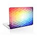 Unik Case Ultra Slim Light Weight Matte Rubberized Hard Cover for Macbook Pro 13-inch with Retina Display Models  A1425 and A1502 - Rainbow Gradient Ombre Triangular