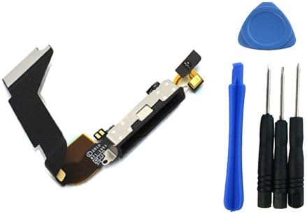 iPhone 4 4G Charger Charging Dock Port Connector Flex Cable Assembly Replacement Part Black