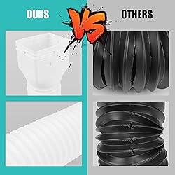 PXCAYFF 2 Pack Rain Gutter Downspout Extensions