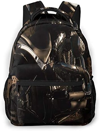 School Backpack for Teenager Youth Children Men Women Water Resistant Daypack Fit 14 Inch Laptop Satchels Rucksack, Casual Travel Backpack Motocross Dirt Bike Motorcycle 20