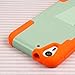 HTC Desire Eye Case, MPERO IMPACT X Series Dual Layered Tough Durable Shock Absorbing Silicone Polycarbonate Hybrid Kickstand Case for Desire Eye [Perfect Fit & Precise Port Cut Outs] - Coral / Mint