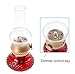 Anpress Decorative Rechargeable Flameless Candle Lantern, Vintage Oil Table Lamp with Blow ON/OFF Control, Dimmer Control Key, Kerosene Lamp, Bedside Lamp,Small Night Light (Red)
