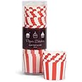 Paper Eskimo Baking Cups with Red Stripes, 25-Pack