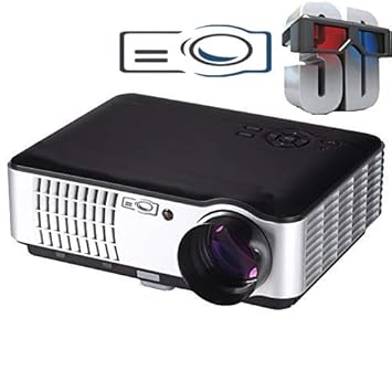 Play 5000 Lumens Android Full HD Smart WI-FI, HDMI, USB Portable 1920 x 1080P Home Theater 3D Led Projector(Black)