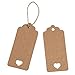Christmas Gift Tags,100 Pcs Kraft Paper Gift Tags with String Vintage Gift Tags Craft Tags with Hollow Heart Wedding Party Price Tags with 66 Feet Jute Twine