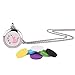 Eudora Lovely Cat Aromatherapy Essential Oil Fragrant Diffuser Locket Pendant Necklace 20'' Chain & 6 Pads Mix