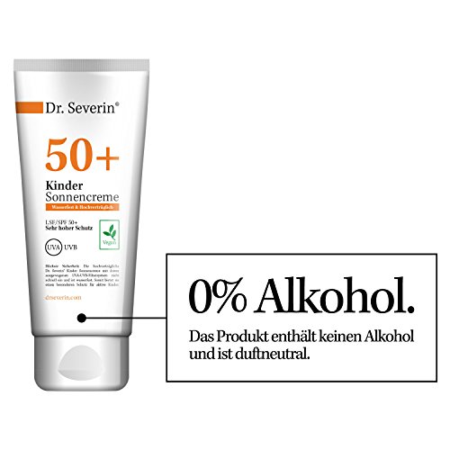 Dr. Severin SPF 50+ kids sunscreen LSF SPF 50+ very high protection Suitable for sensitive