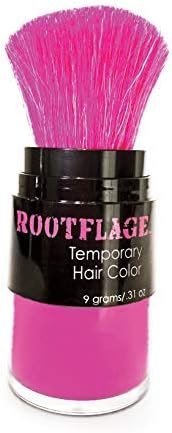Rootflage Temporary Hair Dye Pink Colored Hair - Shampoo Out Pink Color Powder -Works on Dark Hair (01 Pink Parade)