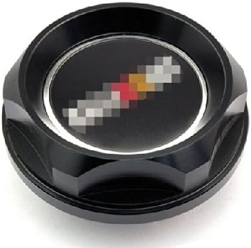 Black Billet Aluminum Auto Engine Oil Filler Cap Fuel Tank Cover Ralliart Logo Fit for JDM Mitsubishi EVO4,5,6