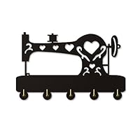 Sewing Machine Household Decor Wooden Wall Hooks Wall Hanger Coat Rack Keys Bags Clothes Multi-Purpose Keys Handbags Hook Gift for Designer