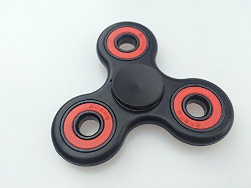 Jamesmarket Fight Spinner Toys For Adults ADHD, Anxiety,Autism Tri-Spinner Fidget Toy Smooth Surface With Metal Inside Color Black