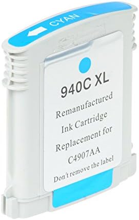 AMTONER Remanufactured Compatible Ink Cartridge Replacements 940XL 940 XL C4907AN High Yield Cyan Compatible with Officejet Pro 8000, 8500, 8500a Series Printer