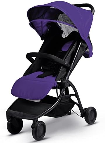 Portable Trolley Stroller, Folding Pushchair, Anti-UV Umbrella Car, Baby Travelling Car, Lightweight, Can Sit or Lie down (Purple)