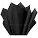 Flexicore Packaging Black Gift Wrap Tissue Paper Size: 15 Inch X 20 Inch | Count: 100 Sheets | Color: Black