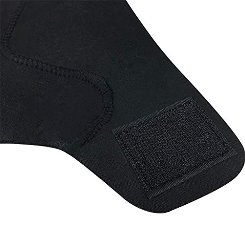 Mayunn Adjustable Elastic Ankle Support Sleeve Elastic Ankle Brace Guard Foot Support Sports - Reduce Sports Injuries, Recovery After Injury (Black) (A, S)