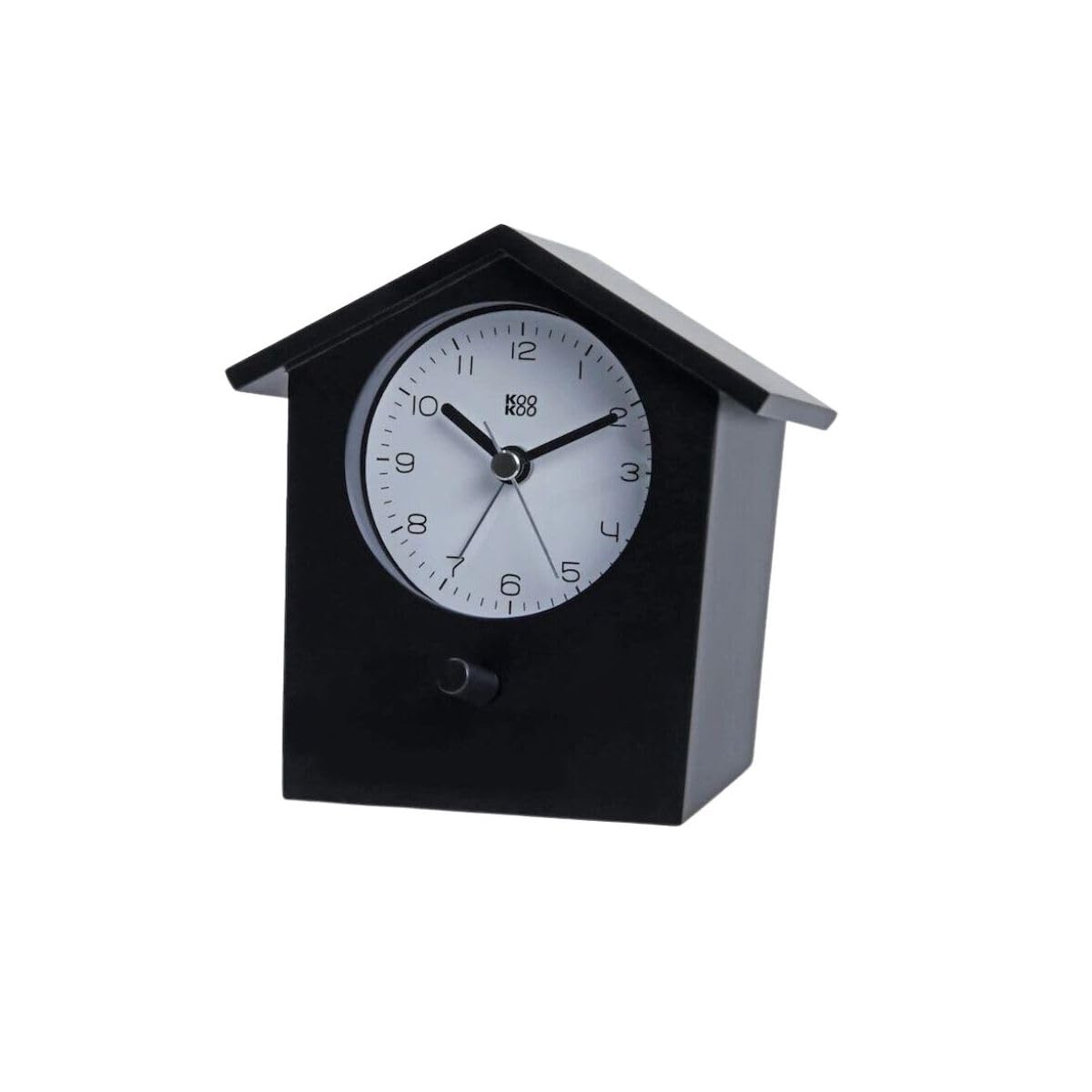 KOOKOO EarlyBird Black, bird voice alarm clock with real bird voices and a three-tone gong