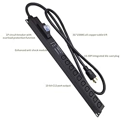 8way C13 C19 30A 120V-240V Metered PDU Current