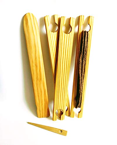 5 Piece 10 inch Weaving Shuttles, Free pick up and stick needle