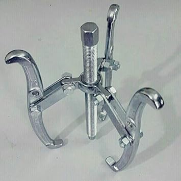 MODERN 6inch 3legs Bearing Puller Drop Forged Adjustable Two Hole Legs Chrome Finish